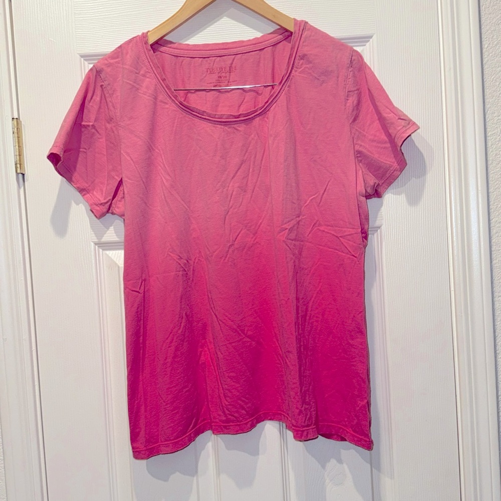 TYE DYE TEE, Size 18/20, Pink, 100% Cotton.